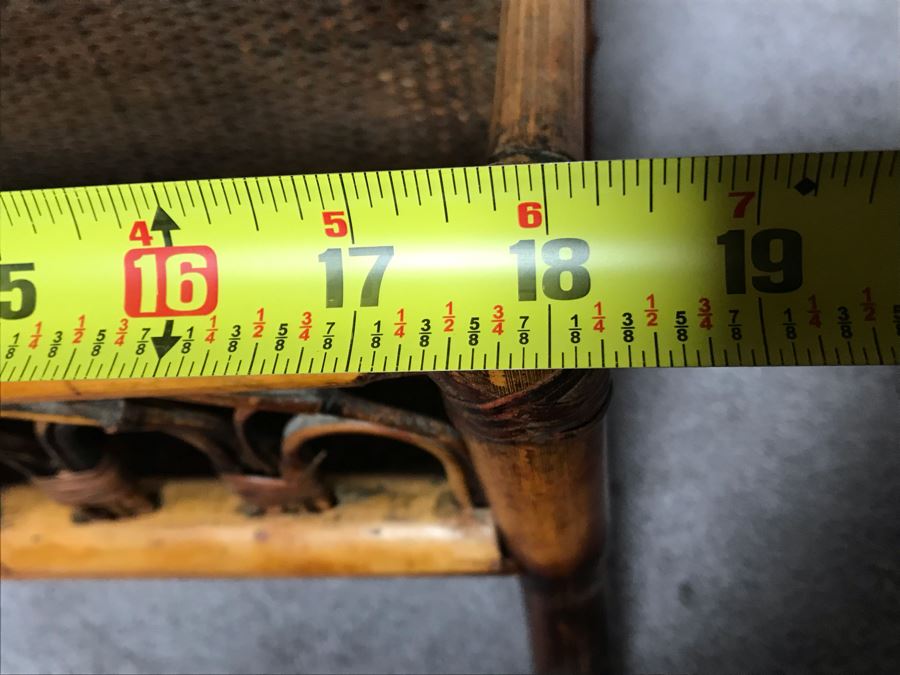 JUST ADDED - Vintage Rattan Magazine Rack 18W X 11D X 23H [Photo 9]