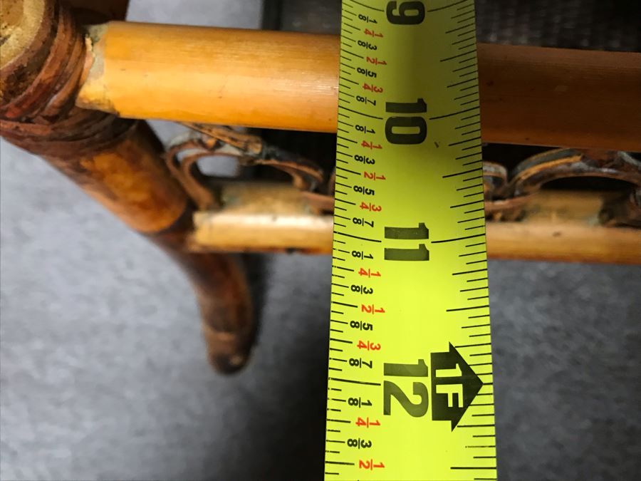 JUST ADDED - Vintage Rattan Magazine Rack 18W X 11D X 23H [Photo 10]