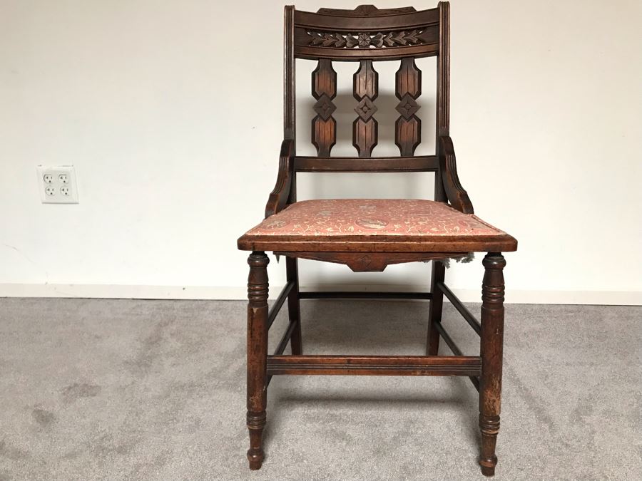 JUST ADDED - Vintage Wooden Side Chair [Photo 1]