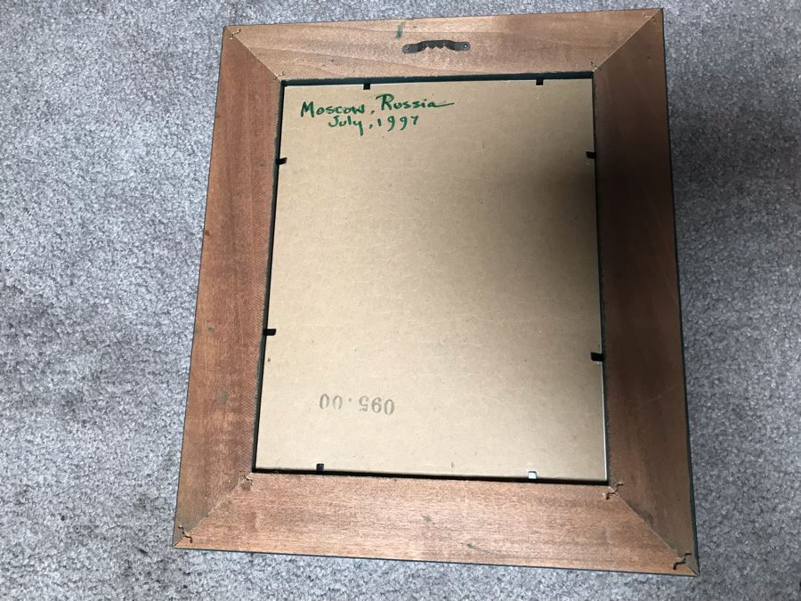 JUST ADDED - Original Painting Of Moscow Russia 1997 5.5W X 6.5H [Photo 15]