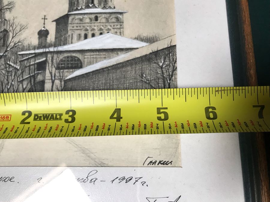 JUST ADDED - Original Painting Of Moscow Russia 1997 5.5W X 6.5H [Photo 16]