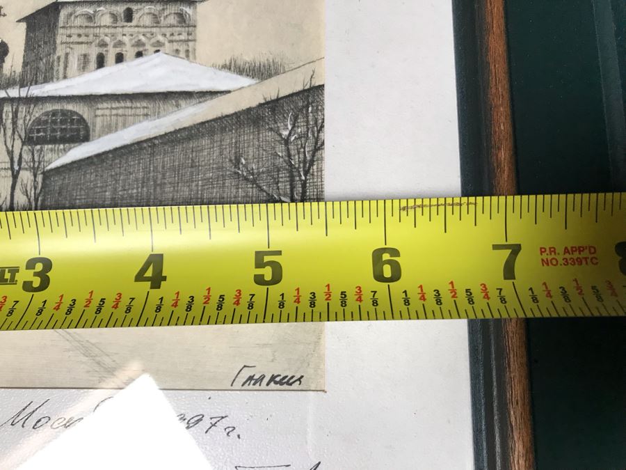 JUST ADDED - Original Painting Of Moscow Russia 1997 5.5W X 6.5H [Photo 17]