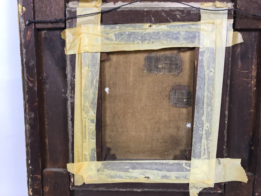 JUST ADDED - Original Antique Painting Of Highlands Sheep By John W Morris J W Morris In Antique Gilded Frame 10 X 12 [Photo 15]