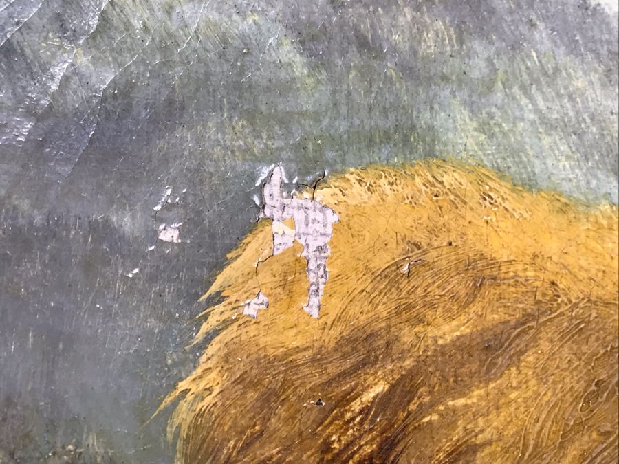 JUST ADDED - Original Antique Painting Of Highlands Sheep By John W Morris J W Morris In Antique Gilded Frame 10 X 12 [Photo 10]