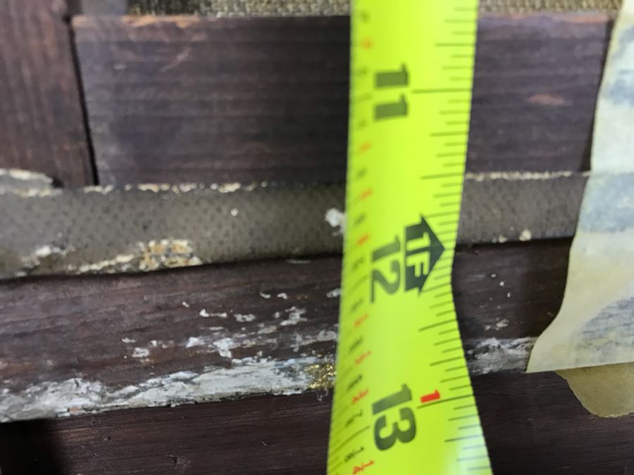 JUST ADDED - Original Antique Painting Of Highlands Sheep Unsigned Appears To Be Same Artist As Adjacent Painting In Antique Gilded Frame 10 X 12 [Photo 15]