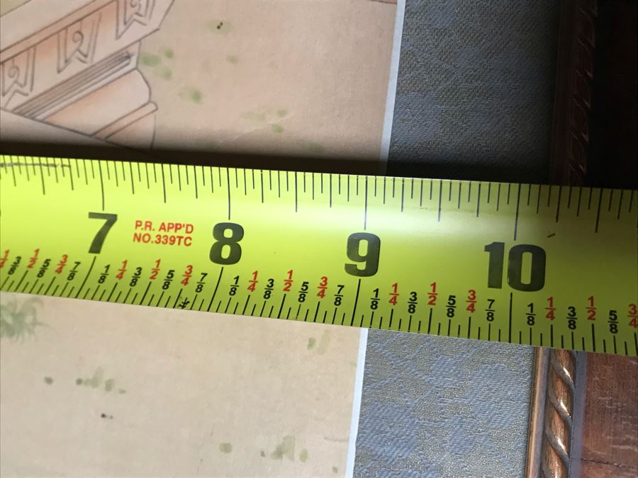 JUST ADDED - Vintage Original Asian Signed Framed Silk Scroll Painting 9W X 19H [Photo 11]