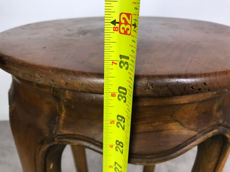 JUST ADDED - Vintage Wooden Barstool Fern Stand 30.5H X 16R [Photo 10]