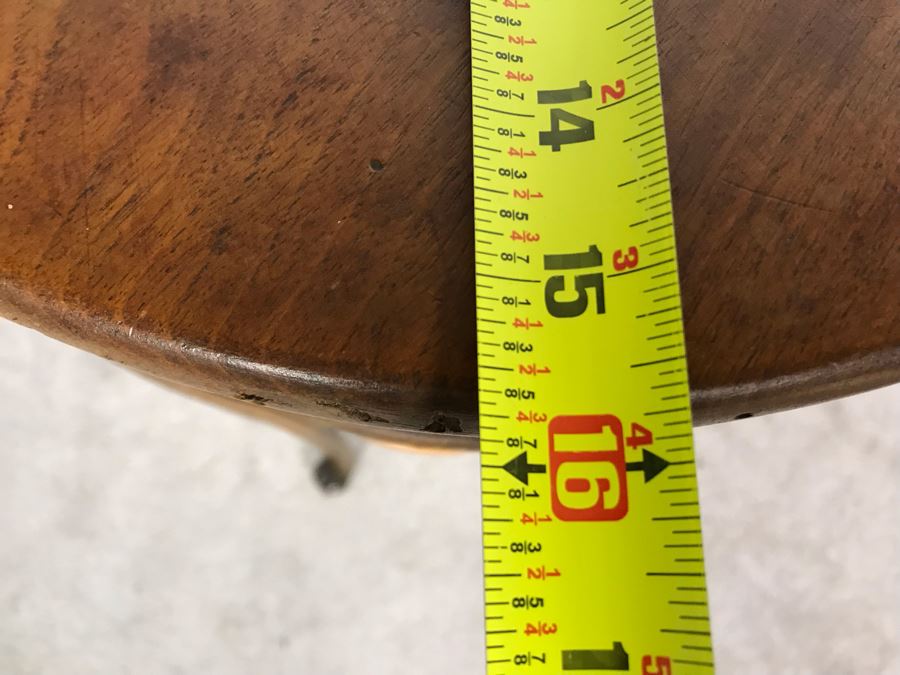 JUST ADDED - Vintage Wooden Barstool Fern Stand 30.5H X 16R [Photo 9]