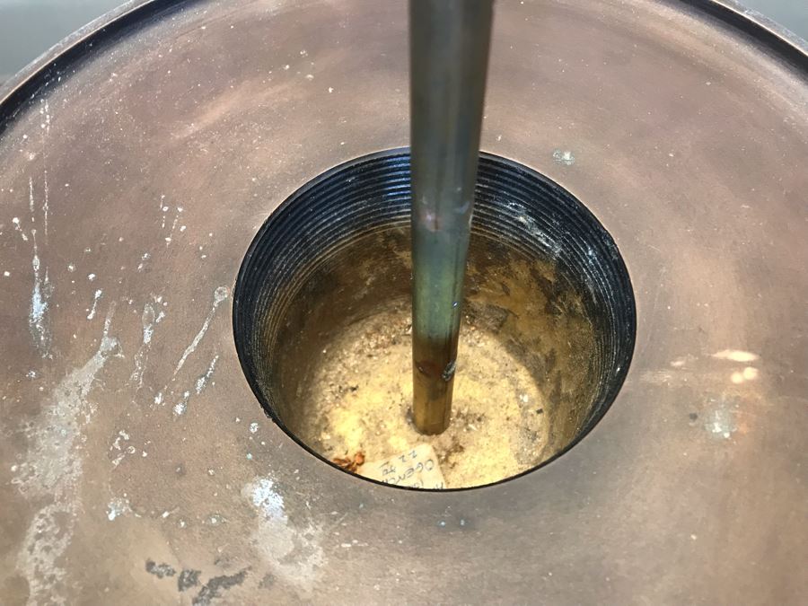 JUST ADDED - Vintage Asian Bronze Lamp 29H [Photo 9]