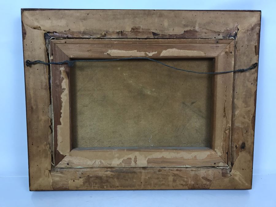 Antique Original Nautical Sailing Ship Oil Painting Signed But Signature Illegible 14 X 10 [Photo 25]