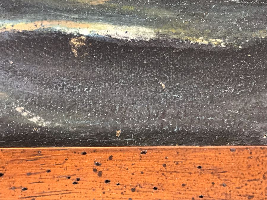 Antique Original Nautical Sailing Ship Oil Painting Signed But Signature Illegible 14 X 10 [Photo 21]