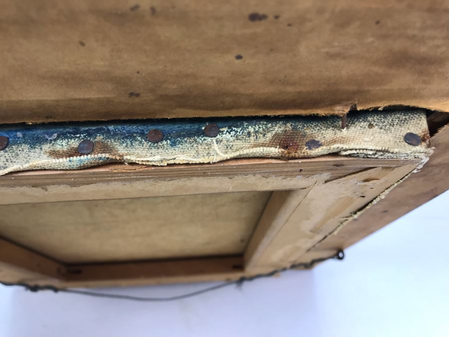 Antique Original Nautical Sailing Ship Oil Painting Appears To Be Same Artist As Adjacent Painting 10 X 12 [Photo 24]