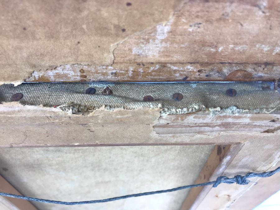 Antique Original Nautical Sailing Ship Oil Painting Appears To Be Same Artist As Adjacent Painting 10 X 12 [Photo 22]