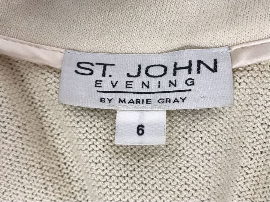 St. John Evening By Marie Gray Jacket Size 6 With St. John Pants
