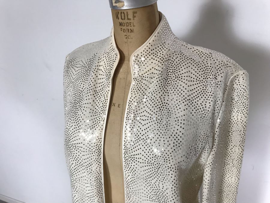 St. John Evening By Marie Gray Jacket Size 6 With St. John Pants [Photo 4]