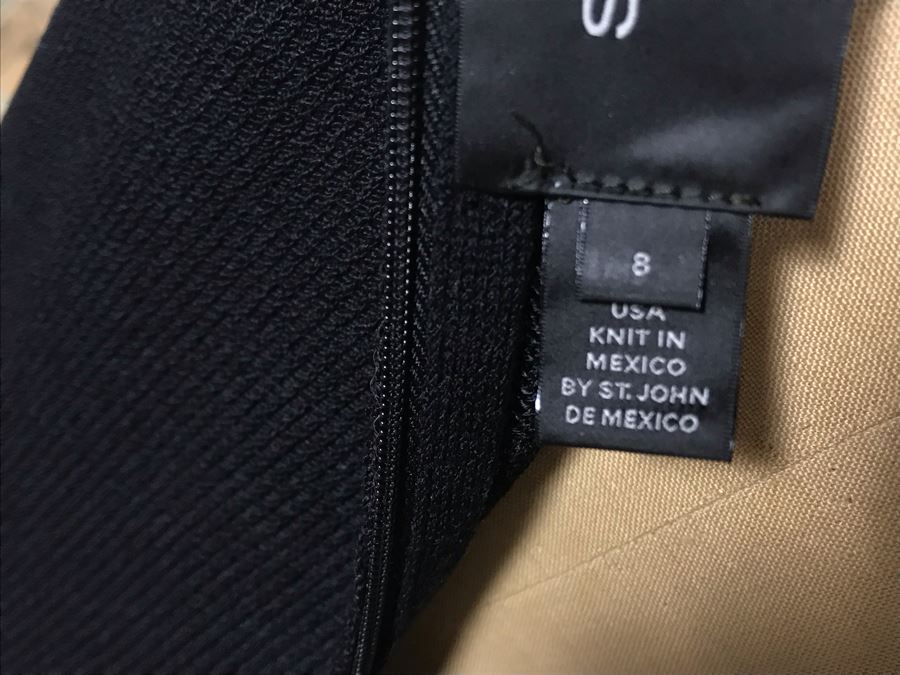 Black St. John Caviar Dress Size 8 [Photo 6]