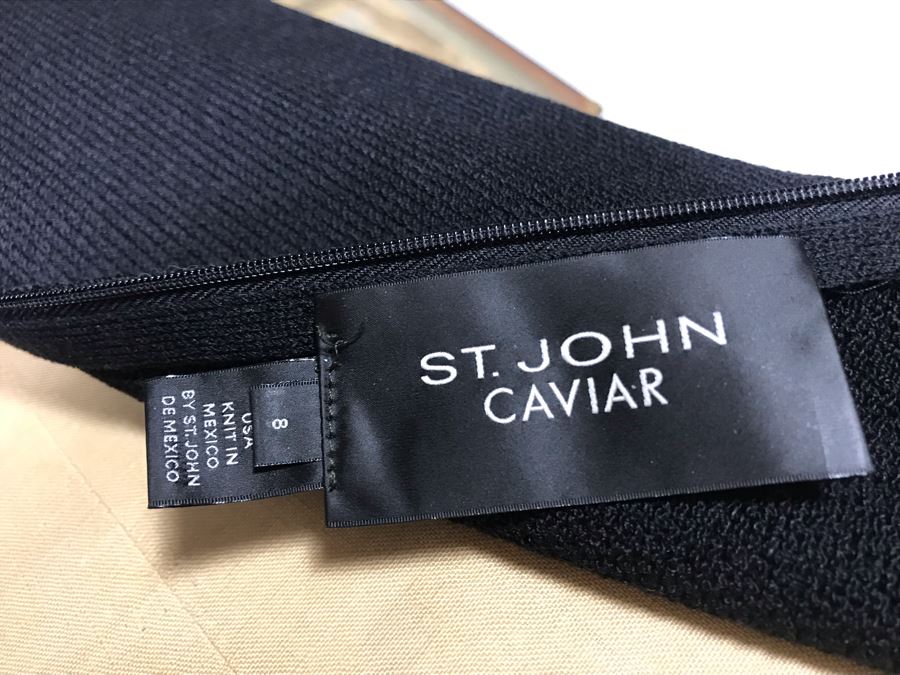 Black St. John Caviar Dress Size 8 [Photo 5]