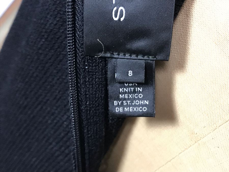 Black St. John Caviar Dress Size 8 [Photo 8]