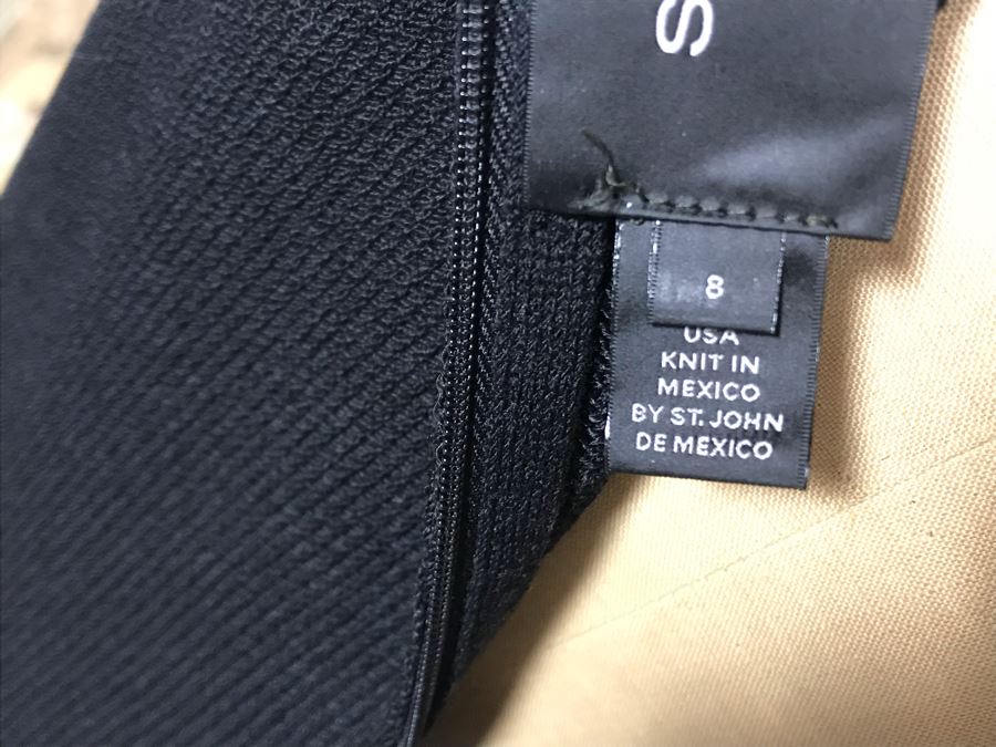 Black St. John Caviar Dress Size 8 [Photo 7]