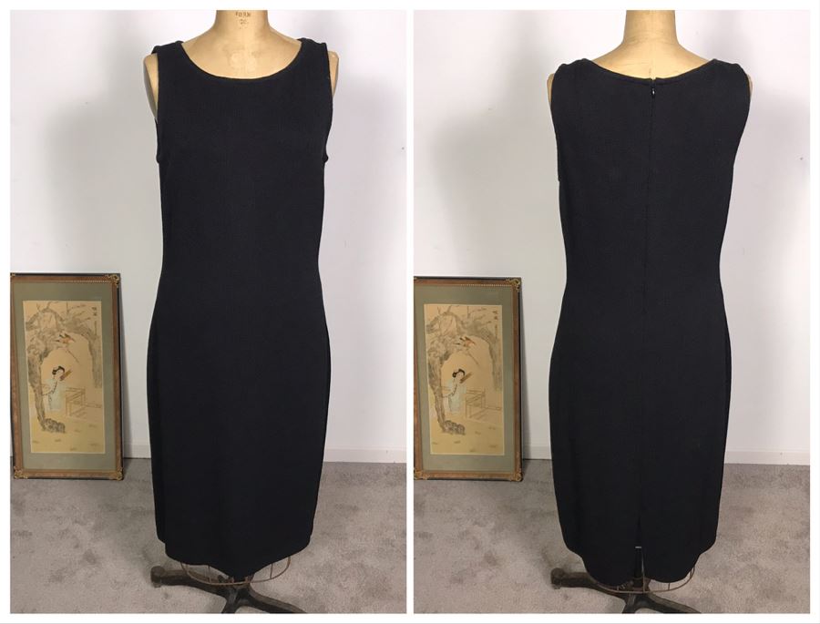 Black St. John Caviar Dress Size 8 [Photo 1]