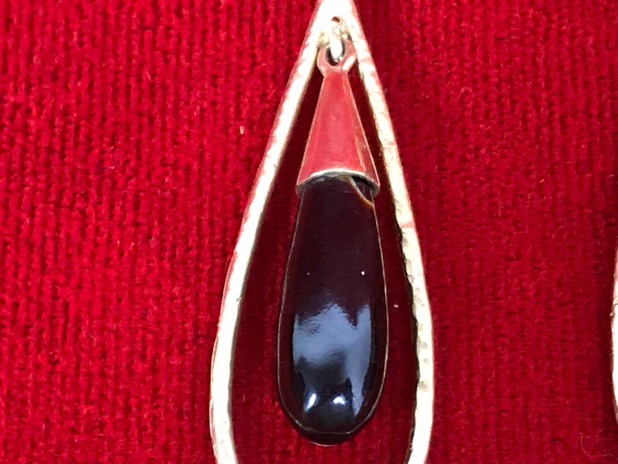 14K Yellow Gold Coral And Pearl Earrings 10.5g Appraised Fair Market Value $250 [Photo 5]