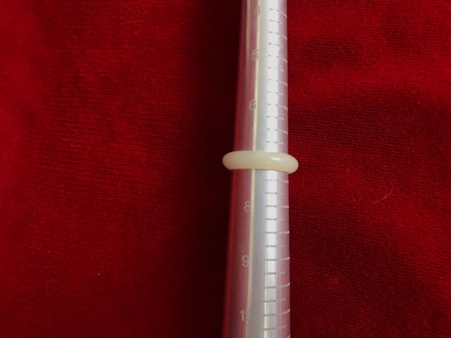 Pair Of White Nephrite Jade Rings Size 7 [Photo 10]