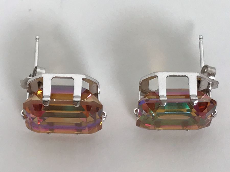 14K White Gold 'Mystic' Topaz Surface Coated 4.1g Appraised Fair Market Value $80 [Photo 5]