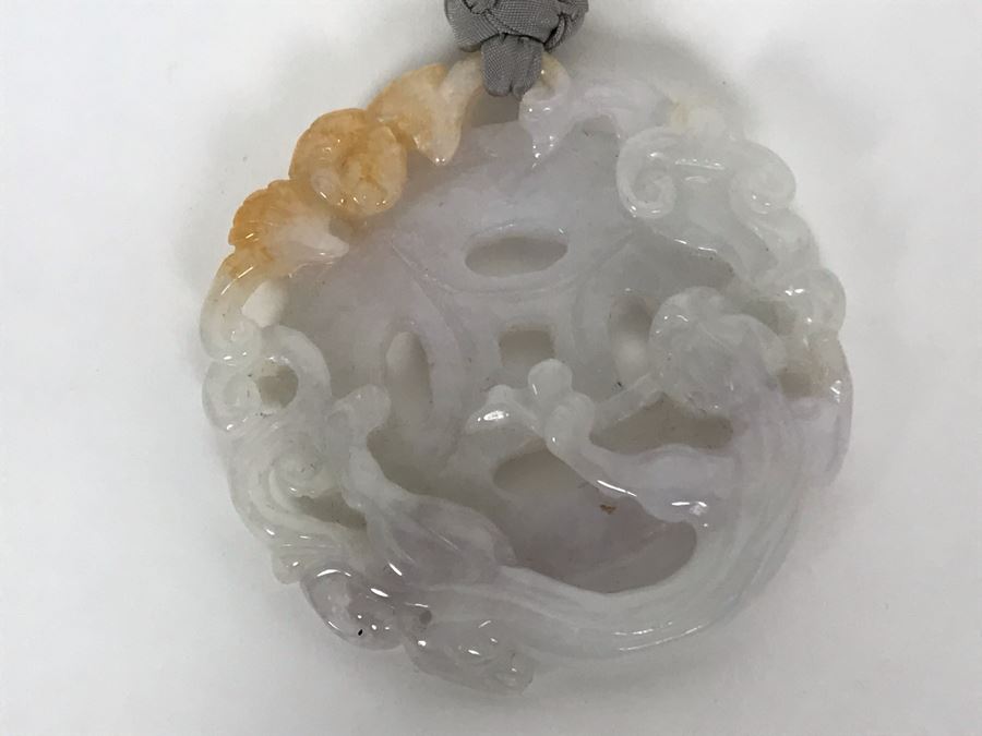 Carved Jade Pendant Necklace 45g [Photo 11]