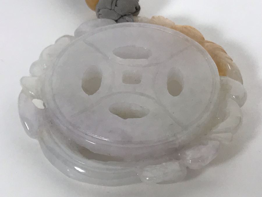 Carved Jade Pendant Necklace 45g [Photo 15]