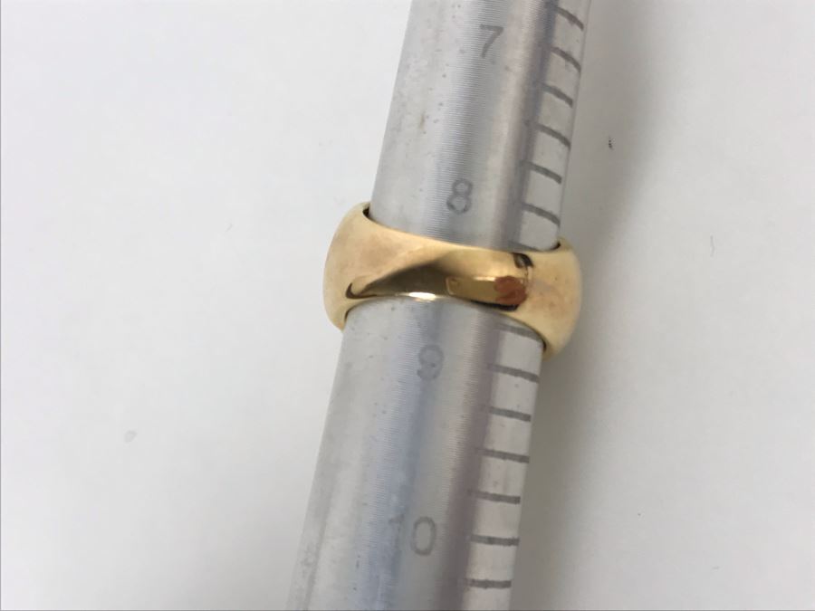 Sterling Silver Ring Gold Tone Size 8.5 8.5g [Photo 8]