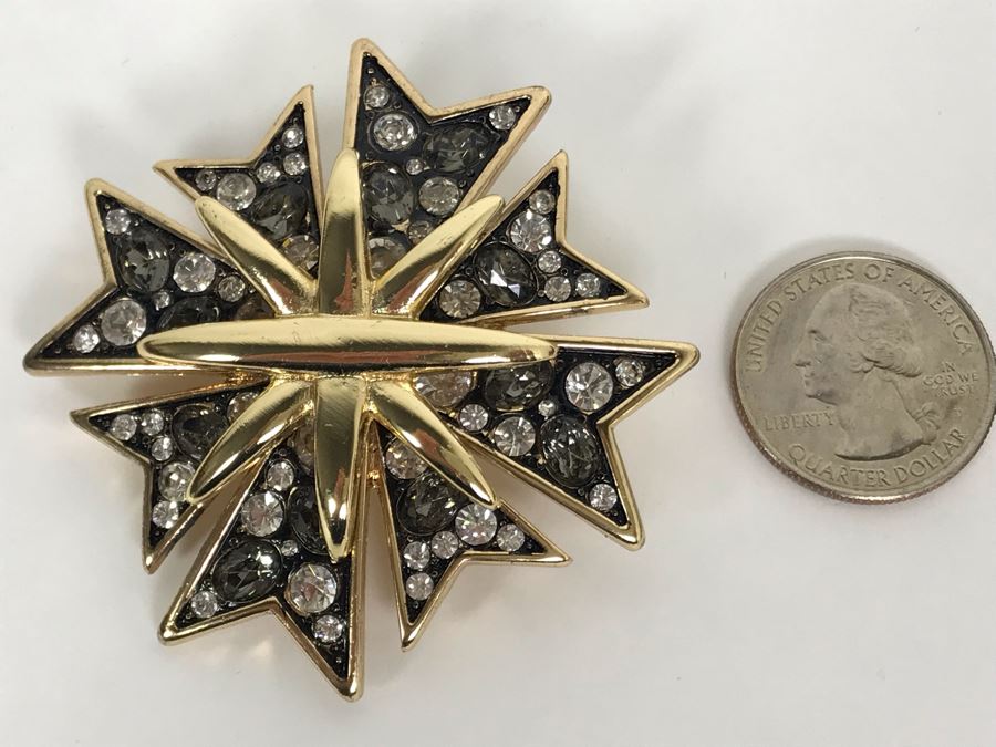 Signed Kenneth Jay Lane Brooch Pin [Photo 6]