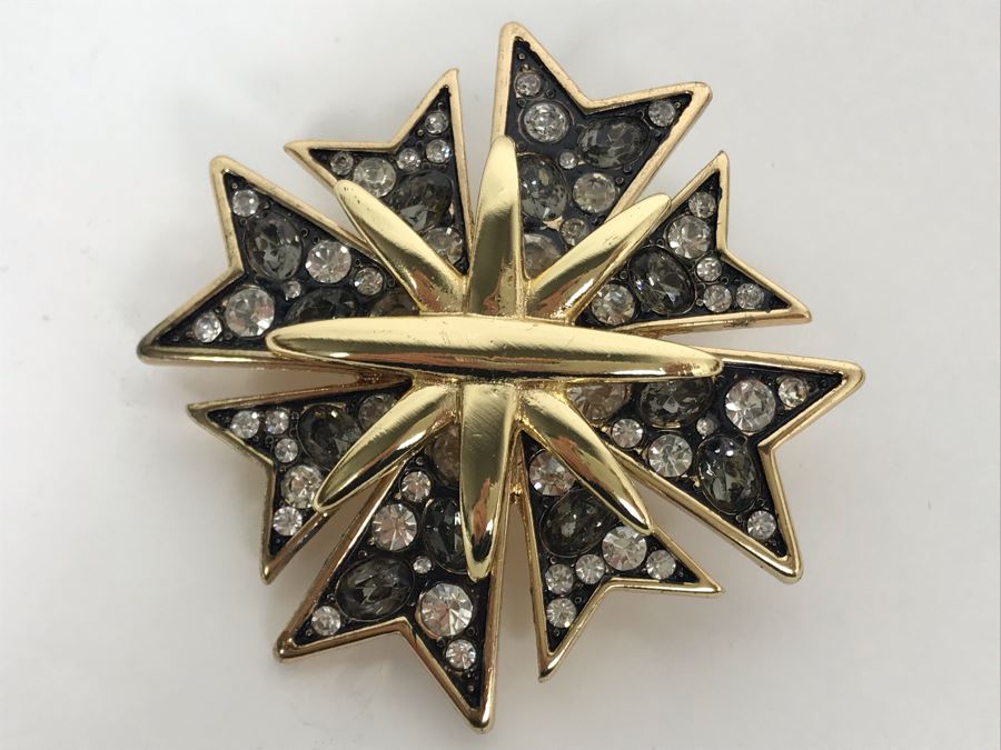 Signed Kenneth Jay Lane Brooch Pin [Photo 2]