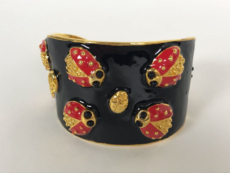Signed Kenneth Jay Lane Ladybug Bracelet [Photo 3]