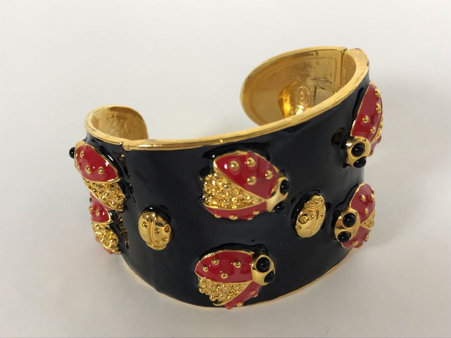 Signed Kenneth Jay Lane Ladybug Bracelet [Photo 2]
