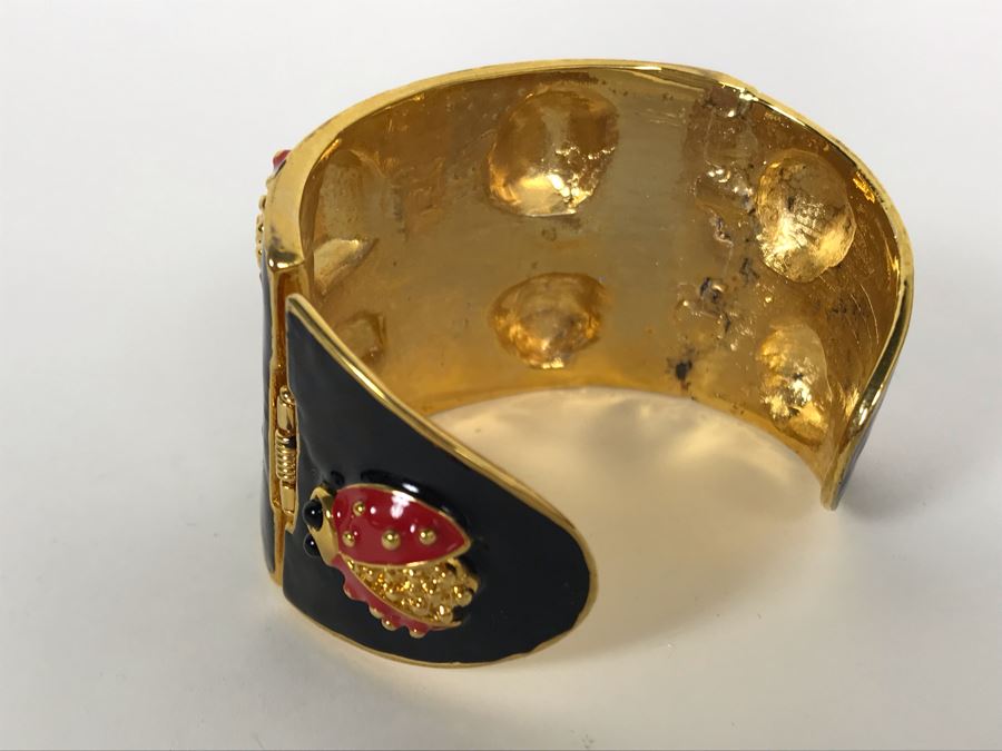 Signed Kenneth Jay Lane Ladybug Bracelet [Photo 4]