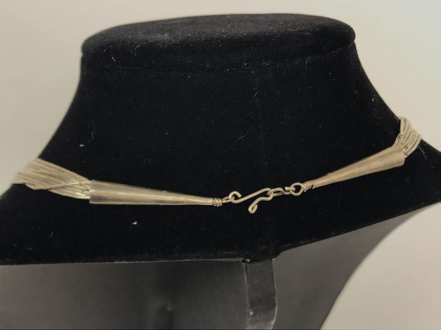 Sterling Silver Multi-Strand Necklace 24.4g [Photo 4]