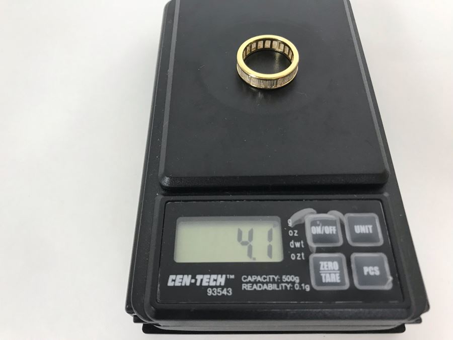 18K Yellow Gold Diamond Ring Apx 2.5 Total Carat Weight In Diamonds - Size 5.5 - Weighs 4.4g - Appraised Fair Market Value $1,000 [Photo 11]