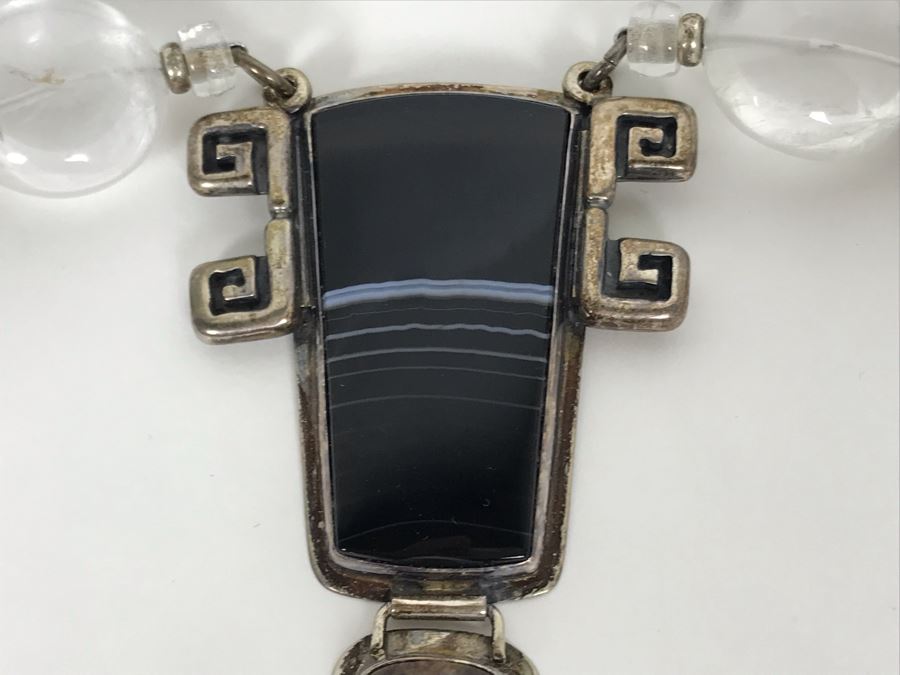 Sterling Silver With Onyx And Pietersite Necklace Designed By Gicker Jewelry [Photo 10]