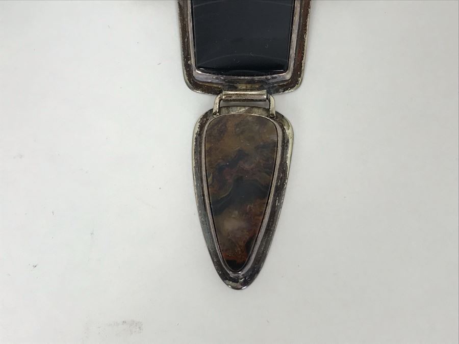 Sterling Silver With Onyx And Pietersite Necklace Designed By Gicker Jewelry [Photo 11]