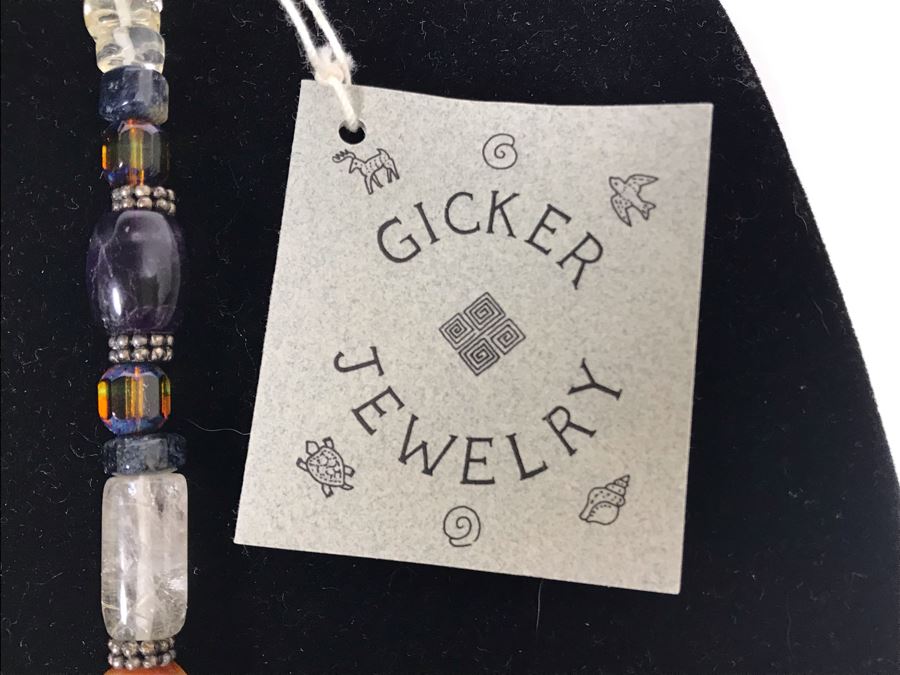 Sterling Silver With Onyx And Pietersite Necklace Designed By Gicker Jewelry [Photo 6]