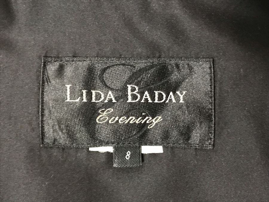 Lida Baday Evening Black Jacket Size 8 [Photo 5]