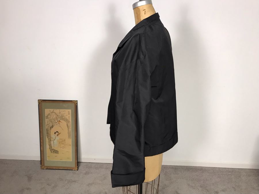 Lida Baday Evening Black Jacket Size 8 [Photo 3]