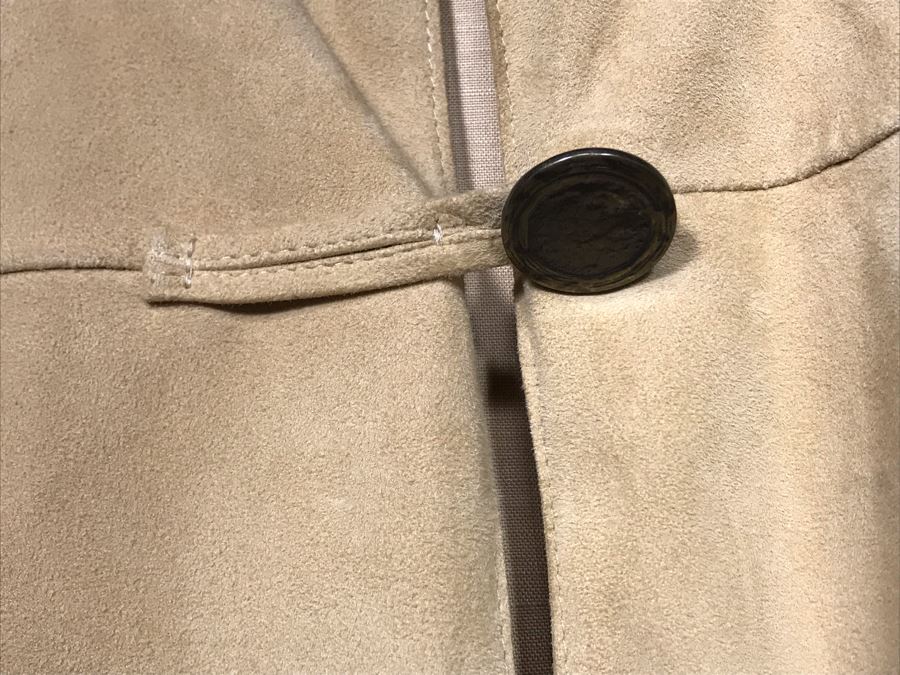 MaxMara Weekend Suede Leather Jacket Size 12 [Photo 3]