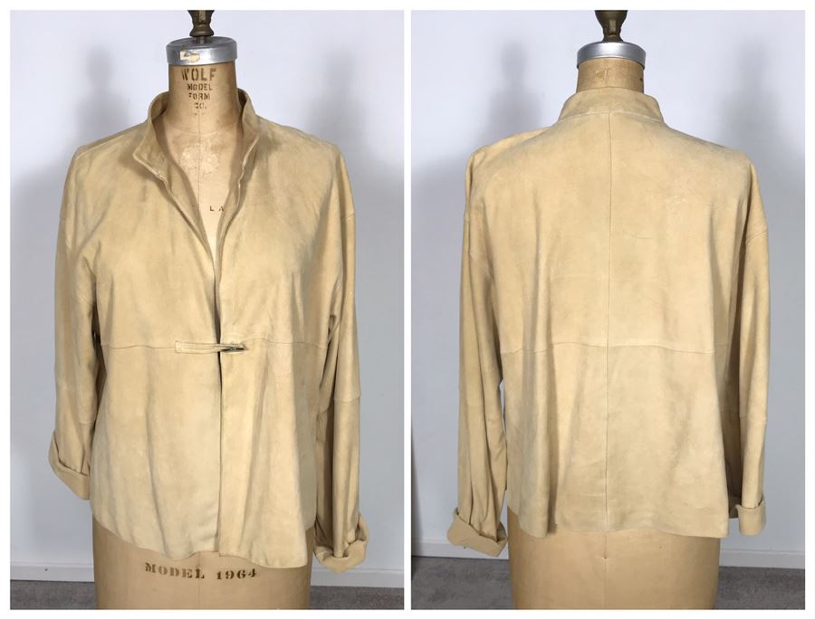 MaxMara Weekend Suede Leather Jacket Size 12