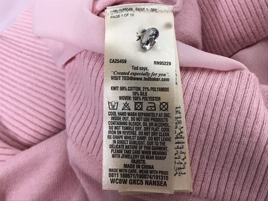 Ted Baker London Pink Sweater Size 2 [Photo 9]