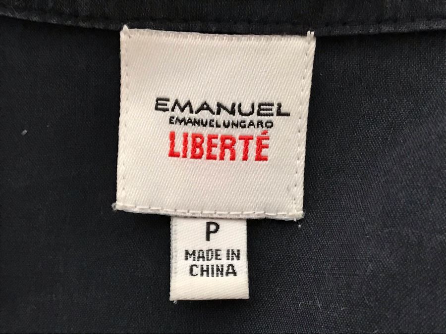 Emanuel Ungaro Liberte Silk Outfit Button Down Shirt And Pants Size P [Photo 8]