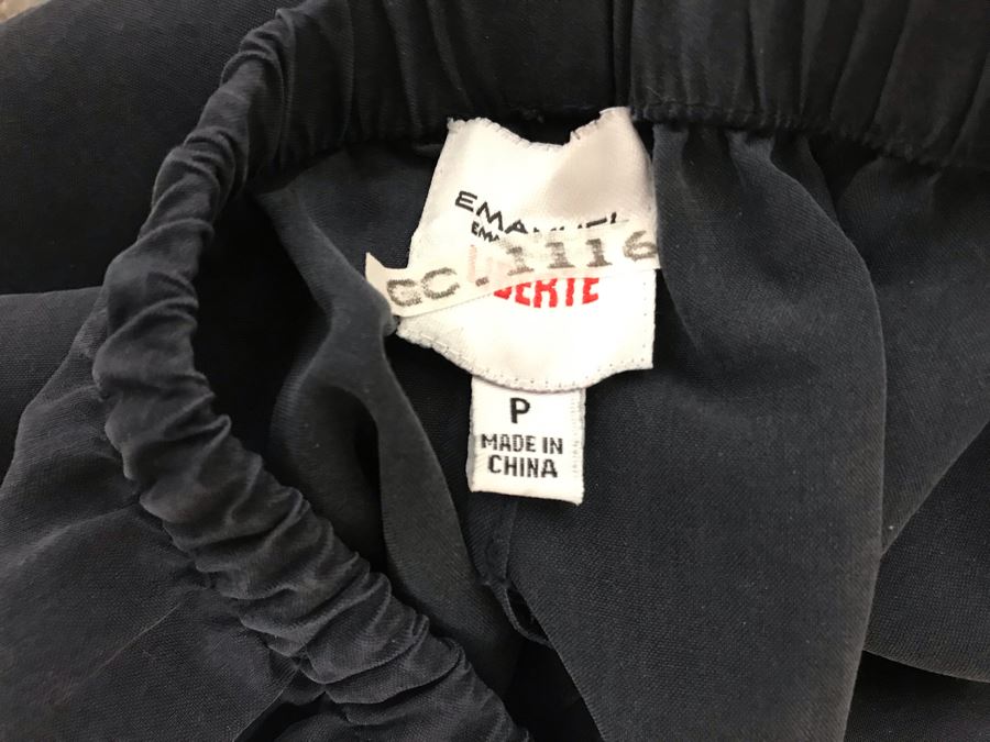 Emanuel Ungaro Liberte Silk Outfit Button Down Shirt And Pants Size P [Photo 7]