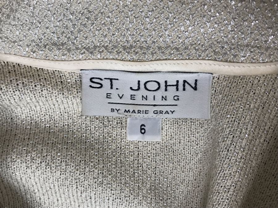 St. John Evening Jacket By Marie Gray Size 6