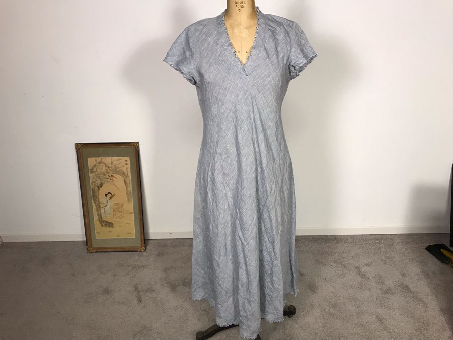 Eileen Fisher Organic Linen Dress Size XS/TP [Photo 3]