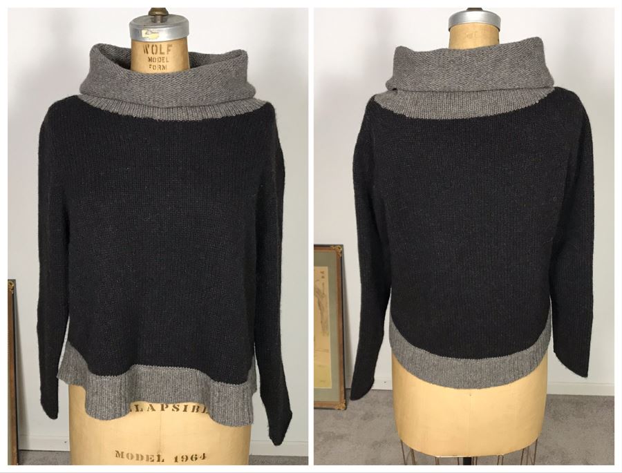 Eileen Fisher Petite Italian Yarn Yak/Wool Sweater Size PS